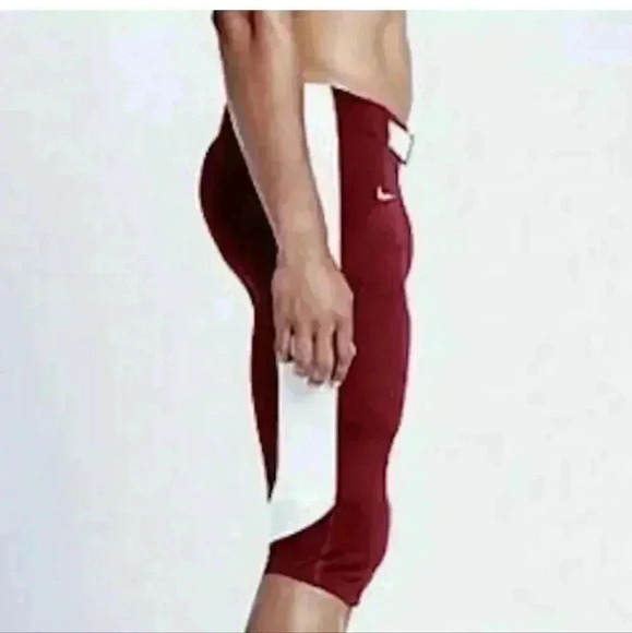 Nike Men's Open Field Football Pants Cardinal Red/ White # 615745/612 NWOT   LG - Picture 3 of 9